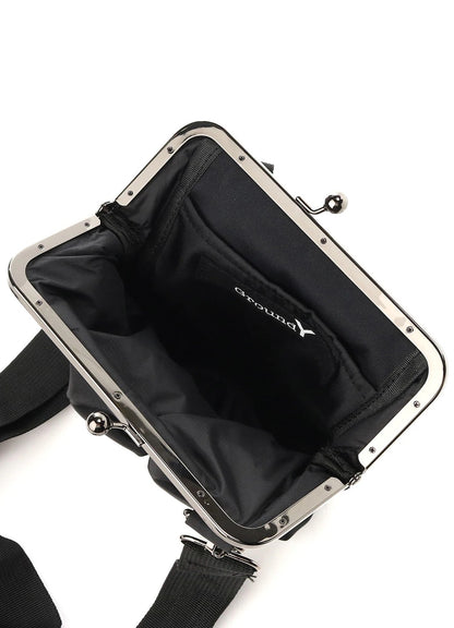 【Ground Y - グラウンドワイ】SMALL HELMET BAG WITH CLASP / BLACK(ショルダーバッグ/ブラック)