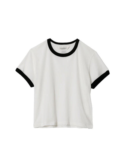 【beautiful people - ビューティフルピープル】dry touch jersey KIDS ringer T/OFF WHITE (半袖Ｔシャツ/オフホワイト)