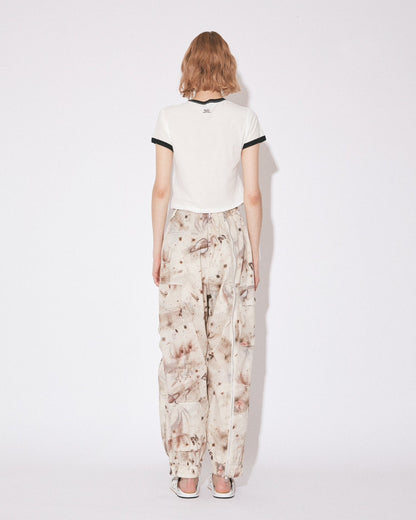 【beautiful people - ビューティフルピープル】dry touch jersey KIDS ringer T/OFF WHITE (半袖Ｔシャツ/オフホワイト)