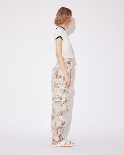 【beautiful people - ビューティフルピープル】dry touch jersey KIDS ringer T/OFF WHITE (半袖Ｔシャツ/オフホワイト)