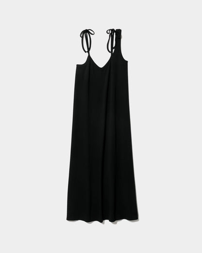 【beautiful people - ビューティフルピープル】double-end suvin compact jersey dress/ BLACK（ドレス/ブラック)