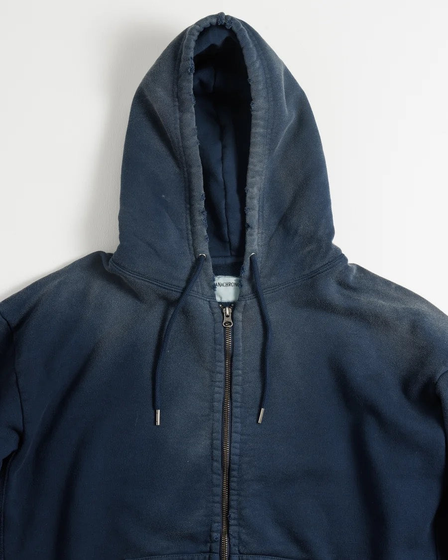【ANACHRONORM - アナクロノーム】FADED FULL ZIP HOODIE / NAVY (パーカー/ネイビー)
