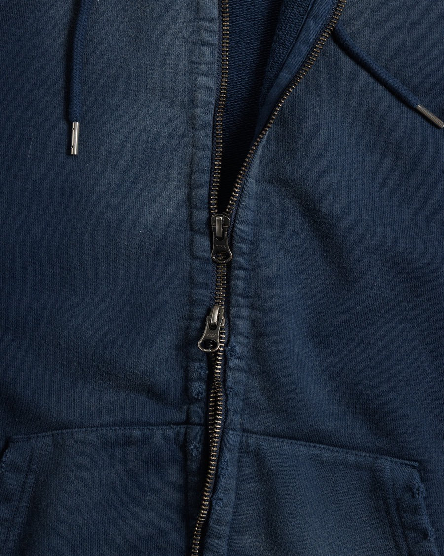 【ANACHRONORM - アナクロノーム】FADED FULL ZIP HOODIE / NAVY (パーカー/ネイビー)