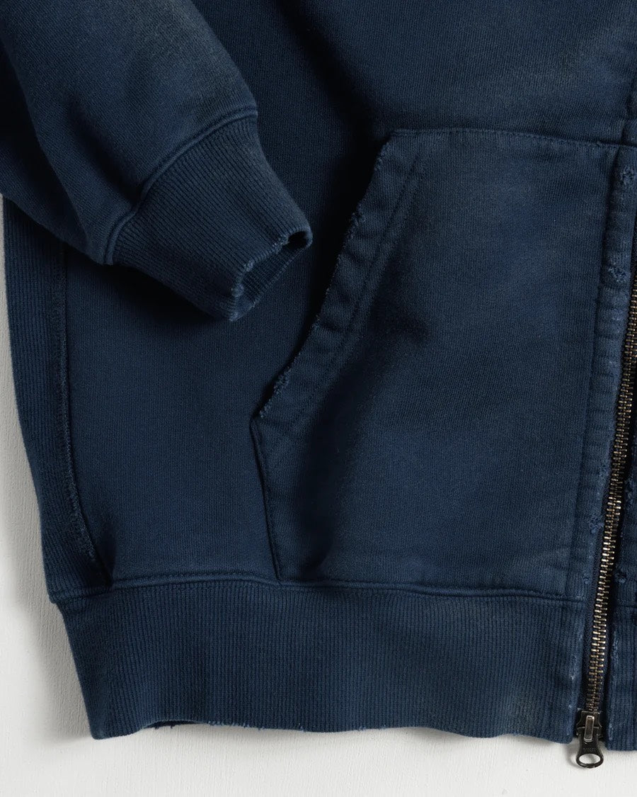 【ANACHRONORM - アナクロノーム】FADED FULL ZIP HOODIE / NAVY (パーカー/ネイビー)