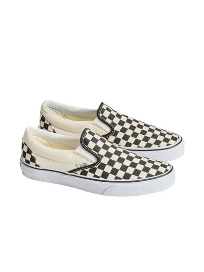 【VANS - ヴァンズ】 Ua Classic Slip-On / BLACK / WHITE CHECKERBOARD (スニーカー / ブラック / ホワイトチェッカーボード)