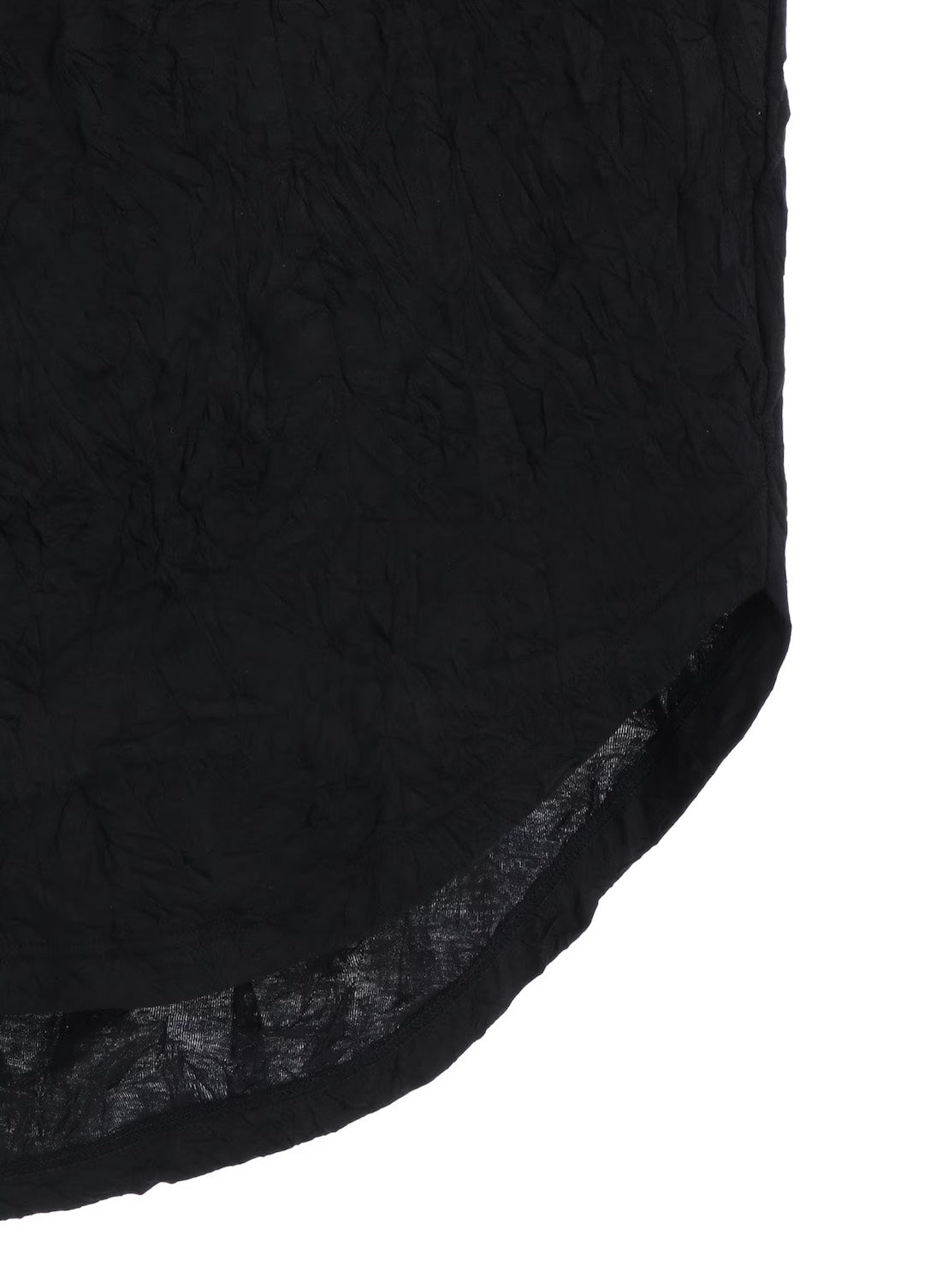 【Ground Y - グラウンドワイ】CATCH WASHER HEM ROUND JUMBO T-SHIRT LONG SLEEVES / BLACK(Tシャツ/ブラック)