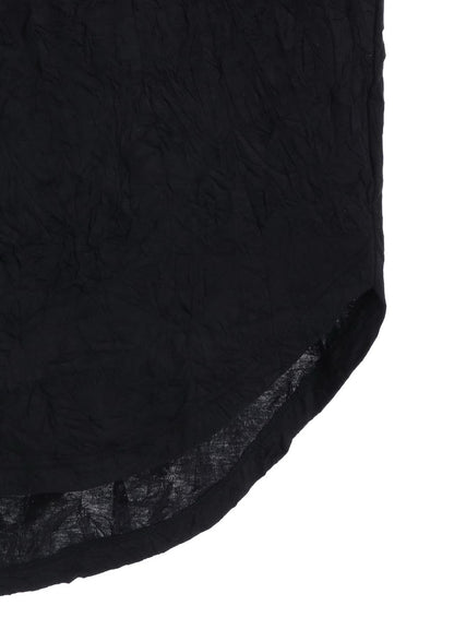 【Ground Y - グラウンドワイ】CATCH WASHER HEM ROUND JUMBO T-SHIRT LONG SLEEVES / BLACK(Tシャツ/ブラック)