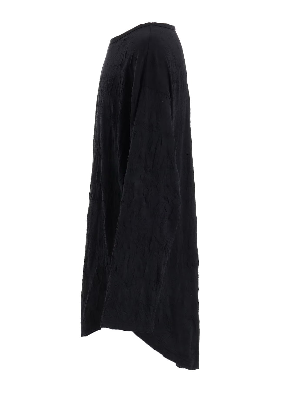 【Ground Y - グラウンドワイ】CATCH WASHER HEM ROUND JUMBO T-SHIRT LONG SLEEVES / BLACK(Tシャツ/ブラック)