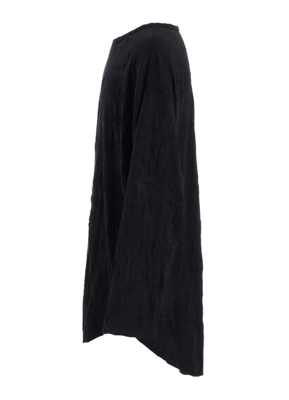【Ground Y - グラウンドワイ】CATCH WASHER HEM ROUND JUMBO T-SHIRT LONG SLEEVES / BLACK(Tシャツ/ブラック)