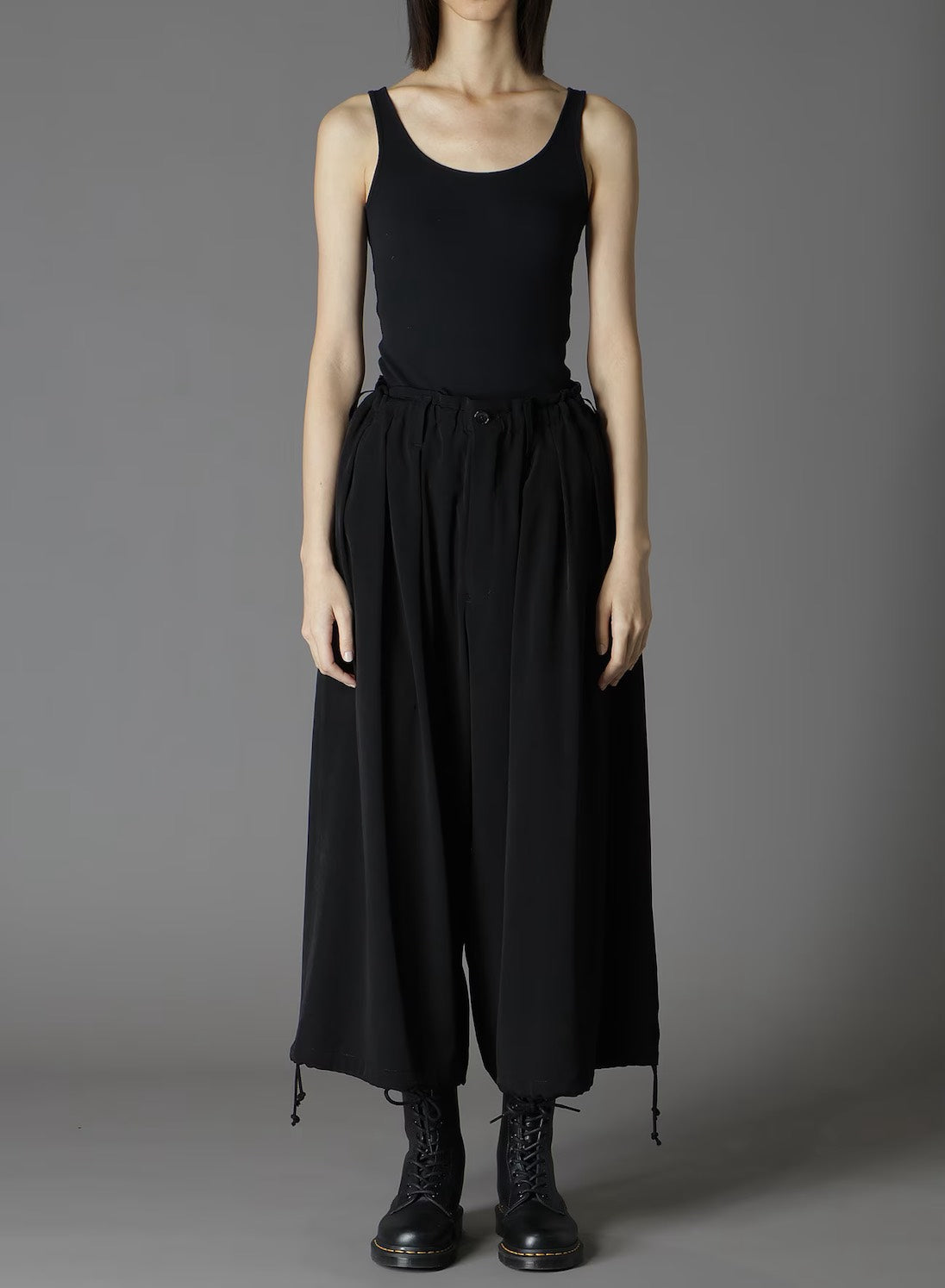 【Ground Y - グラウンドワイ】CREPE DE CHINE BALLOON PANTS / BLACK(パンツ/ブラック)