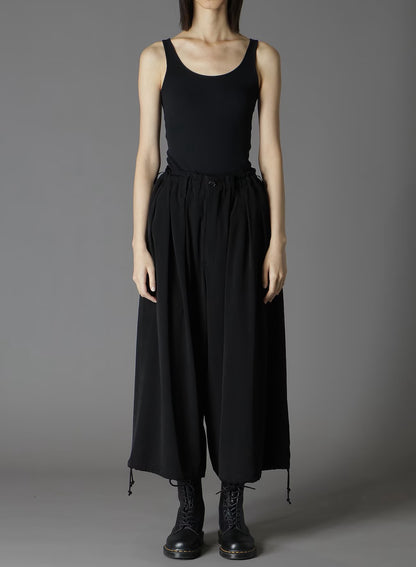 【Ground Y - グラウンドワイ】CREPE DE CHINE BALLOON PANTS / BLACK(パンツ/ブラック)