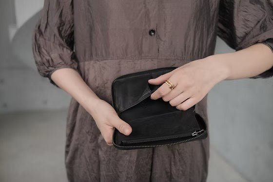【Christian Peau - クリスチャンポー】CP 05138 -Cow leather/ BLACK(財布/ブラック)