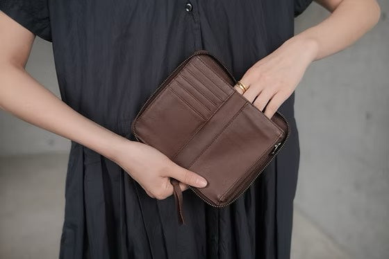 【Christian Peau - クリスチャンポー】CP 05138 -Cow leather/ DARK BROWN(財布/ダークブラウン)