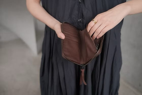 【Christian Peau - クリスチャンポー】CP 05138 -Cow leather/ DARK BROWN(財布/ダークブラウン)