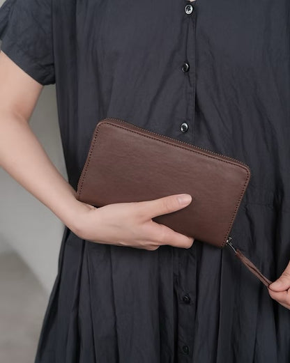 【Christian Peau - クリスチャンポー】05137 CP F -Cow leather/ DARK BROWN(財布/ダークブラウン)