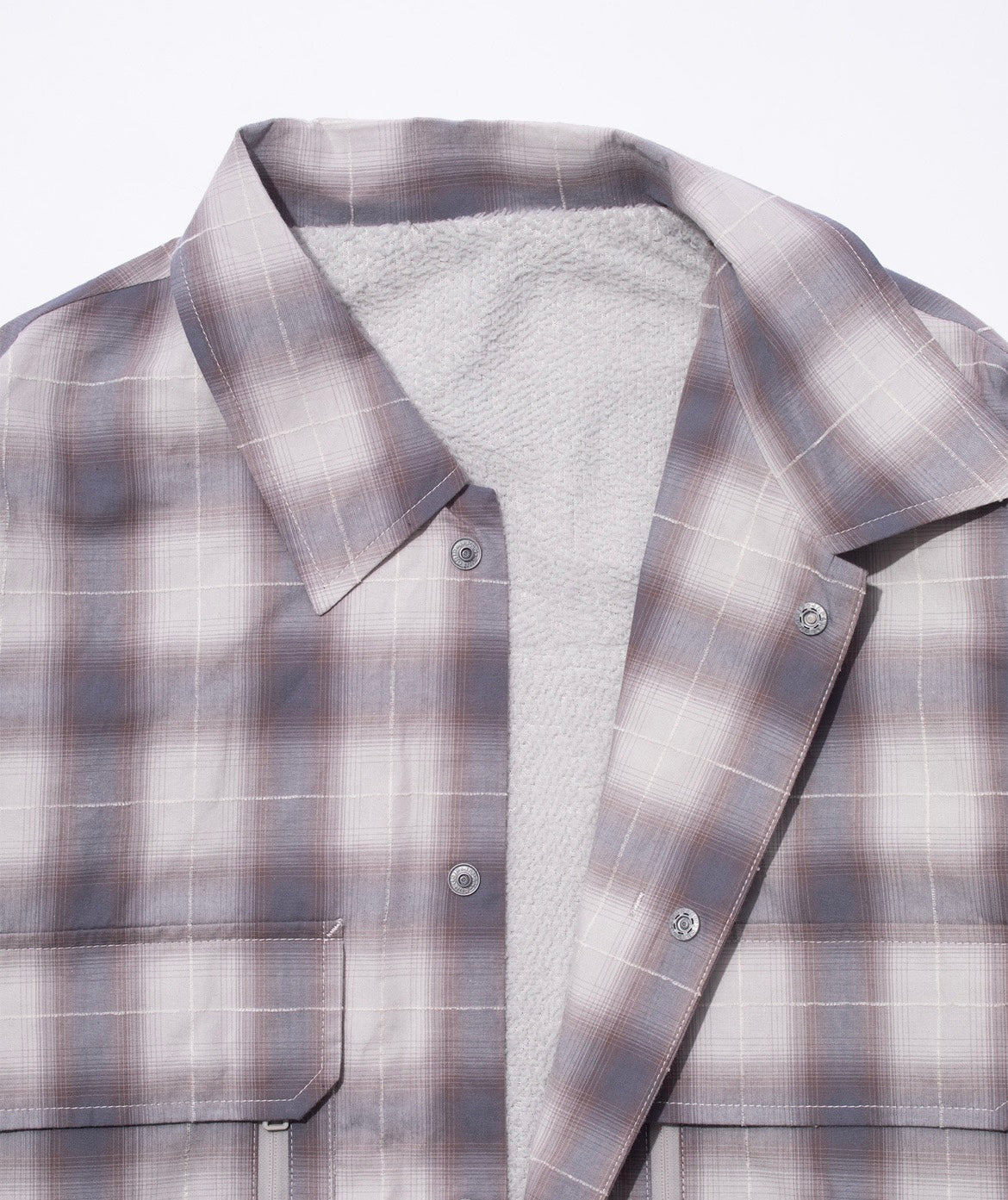 【F/CE.- エフシーイー】 CHECK FIELD SHIRT 2.0 / Gray (シャツ/グレー)
