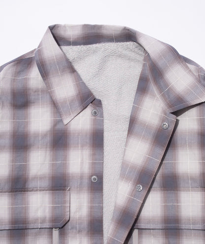 【F/CE.- エフシーイー】 CHECK FIELD SHIRT 2.0 / Gray (シャツ/グレー)