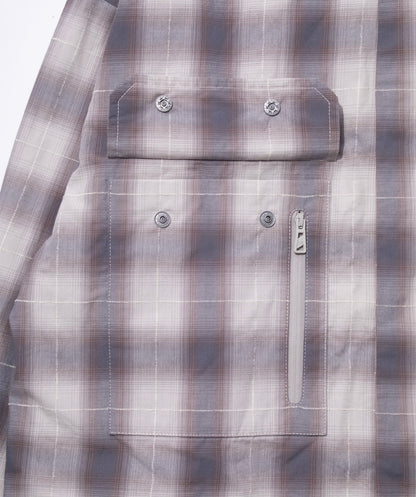 【F/CE.- エフシーイー】 CHECK FIELD SHIRT 2.0 / Gray (シャツ/グレー)