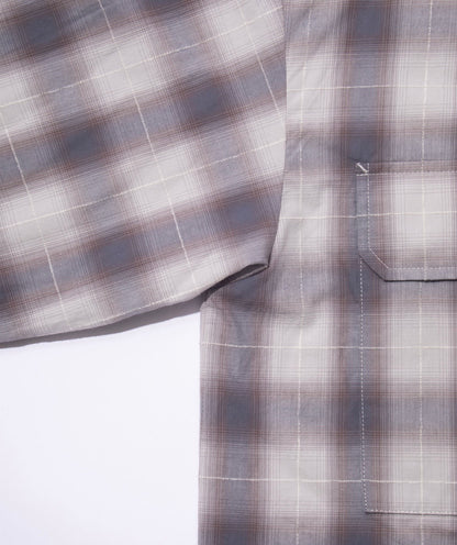 【F/CE.- エフシーイー】 CHECK FIELD SHIRT 2.0 / Gray (シャツ/グレー)