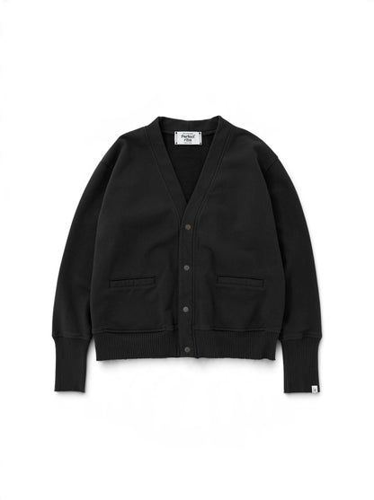 【Perfect ribs® - パーフェクトリブス】New Sweat Cardigan / Black(カーディガン/ブラック)