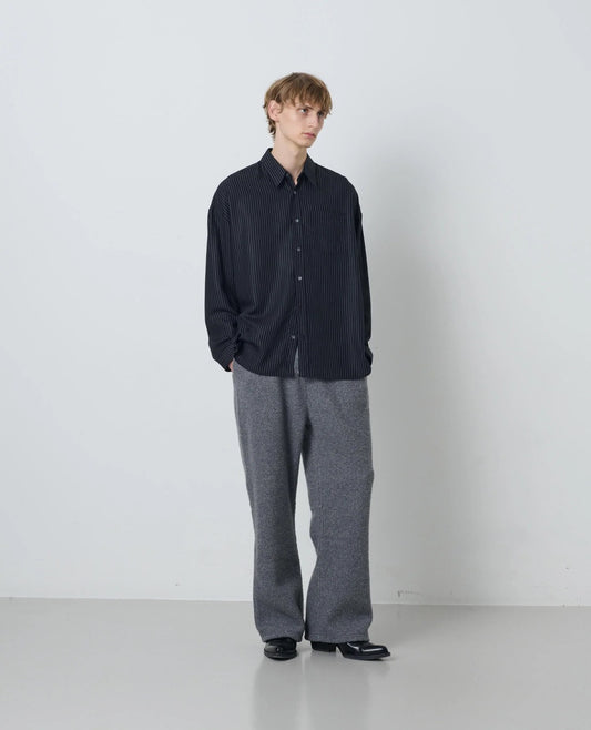 【SUN FLOWER - サンフラワー】Stable Shirt / Black  (シャツ/ブラック)