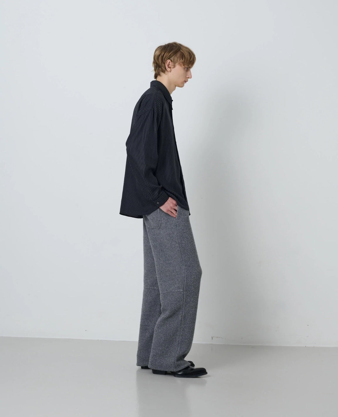 【SUN FLOWER - サンフラワー】Stable Shirt / Black  (シャツ/ブラック)