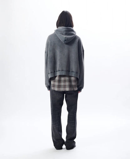 【SUN FLOWER - サンフラワー】Hood Sweat / Antracite Washed  (フーディー/アントラサイトウォッシュド)