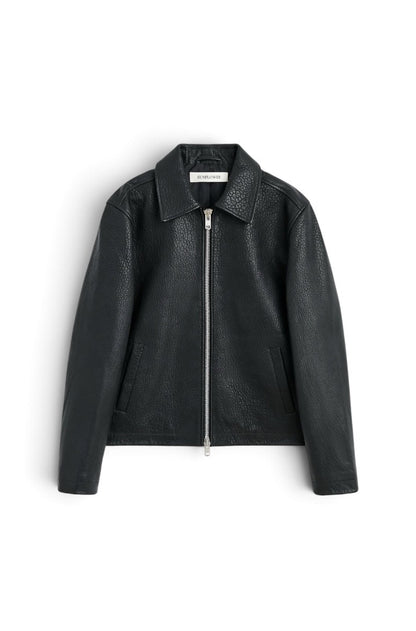 【SUN FLOWER - サンフラワー】Short Leather Jacket  / Black (ジャケット/ブラック)
