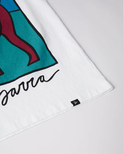 【by Parra - バイパラ】Bear dog hammer T-SHIRT / WHITE (Tシャツ/ホワイト)