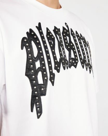 【PLEASURES - プレジャーズ】TWITCH STUDDED CREWNECK / WHITE (Tシャツ/ホワイト)