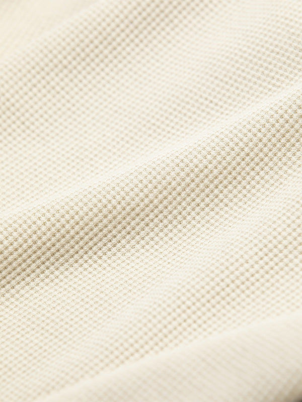 【ANACHRONORM - アナクロノーム】AN370 DESIGN STITCH WAFFLE L/S T-S / BEIGE (Tシャツ/ベージュ)