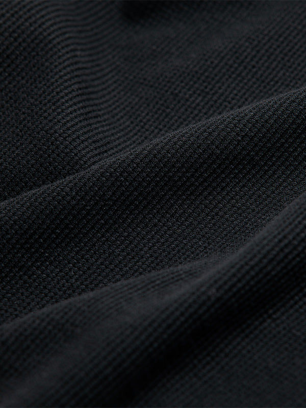 【ANACHRONORM - アナクロノーム】AN370 DESIGN STITCH WAFFLE L/S T-S / BLACK (Tシャツ/ブラック)