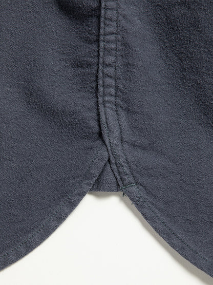 【ANACHRONORM - アナクロノーム】AN380 COTTON SUEDE WIDE SHIRTS BLUE GRAY / BLUE GRAY (シャツ/ブルーグレー)