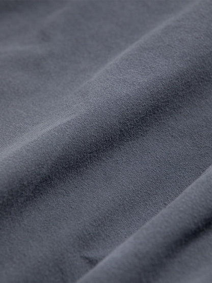 【ANACHRONORM - アナクロノーム】AN380 COTTON SUEDE WIDE SHIRTS BLUE GRAY / BLUE GRAY (シャツ/ブルーグレー)