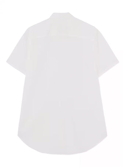 【Ground Y - グラウンドワイ】COTTON POLYESTER SHIRT CROSS SHORT SLEEVE SHIRT(シャツ/ホワイト)