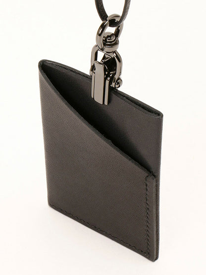 【Discord Yohji Yamamoto - ディスコード ヨウジヤマモト】PASS HOLDER"Cow Leather"/BLACK(パスホルダー/ブラック)