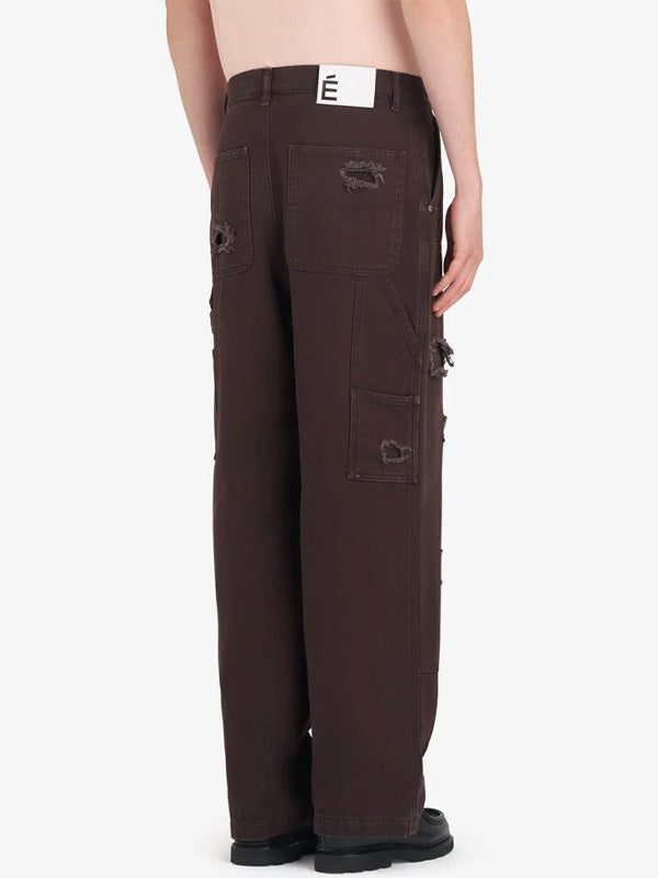 【Études studio - エチュード スタジオ】Loose carpenter pant / Dark Brown(パンツ/ダークブラウン)