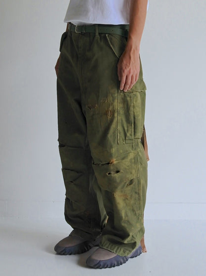 【ANACHRONORM - アナクロノーム】  AN337 M-51 DAMAGED FIELD CARGO PANTS / OLIVE (パンツ/オリーブ)