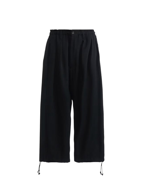 【Ground Y - グラウンドワイ】WOOL GABARDINE BALLOON PANTS / BLACK(パンツ/ブラック)