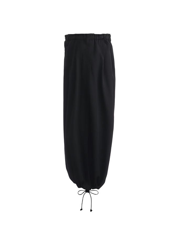 【Ground Y - グラウンドワイ】WOOL GABARDINE BALLOON PANTS / BLACK(パンツ/ブラック)
