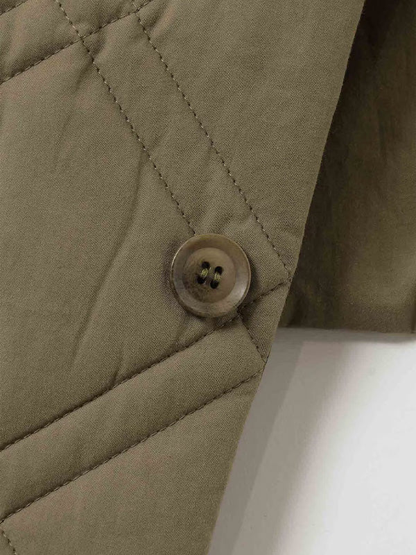 【Ground Y - グラウンドワイ】COTTON TYPEWRITER PADDED SCARF / KHAKI(スカーフ/カーキ)