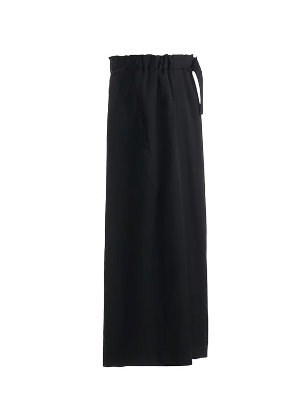 【Ground Y - グラウンドワイ】WOOL GABARDINE GY HAKAMA TYPE1 / BLACK(パンツ/ブラック)