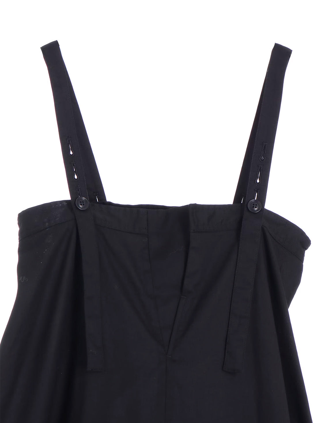 【Y's - ワイズ】Y's BORN PRODUT THIN COTTON TWILL ASYMMETERIC SHOULDER STRAP DRESS /BLACK(ドレス/ブラック)