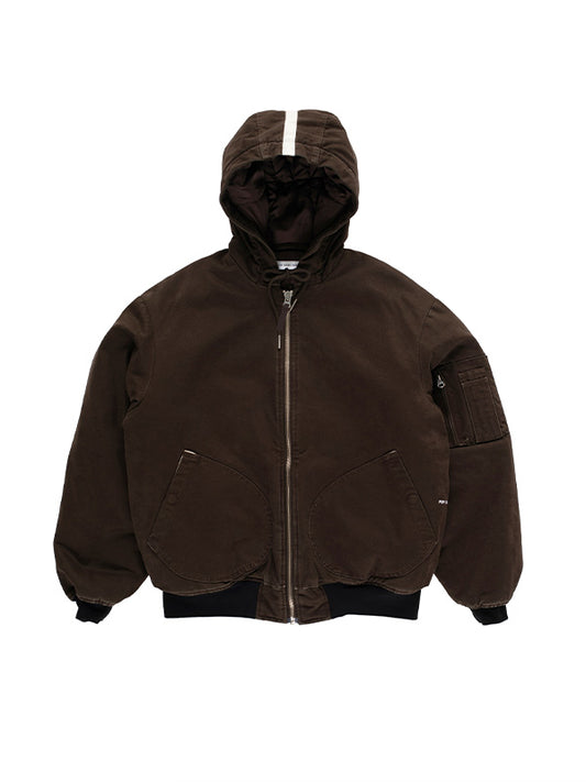 【POP TRADING COMPANY - ポップ トレーディング カンパニー】HOODED FLIGHT JACKET / DELICIOSO(アウター)