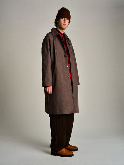 【POP TRADING COMPANY - ポップ トレーディング カンパニー】CAR COAT / DELICIOSO  (コート/ブラウン)