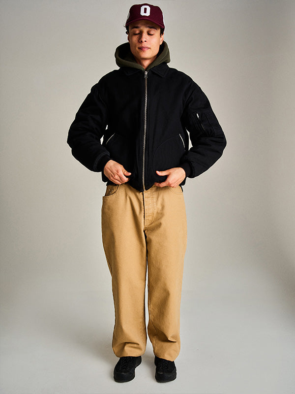 【POP TRADING COMPANY - ポップ トレーディング カンパニー】FLIGHT JACKET / BLACK(アウター/ブラック)