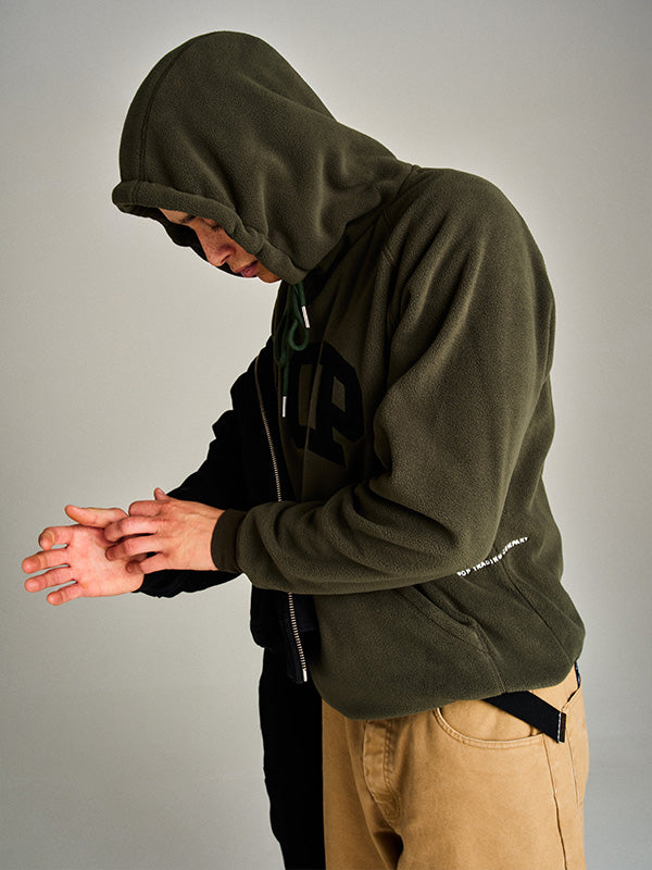 【POP TRADING COMPANY - ポップ トレーディング カンパニー】ARCH HOODED SWEAT / DUFFEL GREEN(フーディー/グリーン)