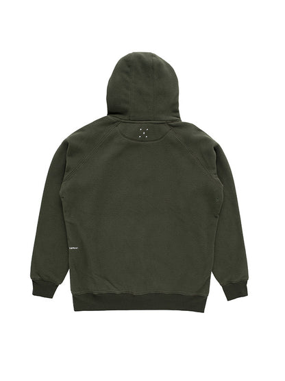 【POP TRADING COMPANY - ポップ トレーディング カンパニー】ARCH HOODED SWEAT / DUFFEL GREEN(フーディー/グリーン)