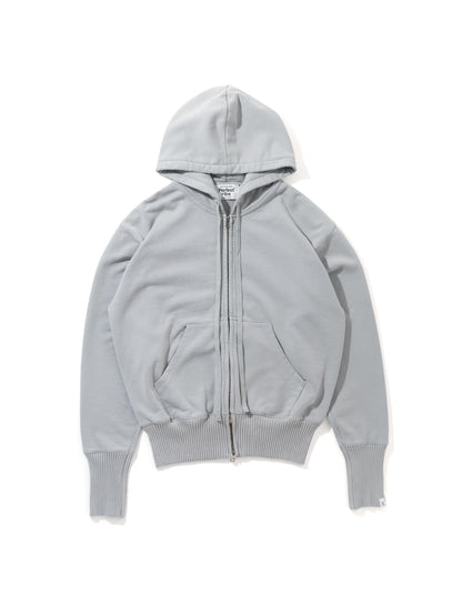 【Perfect ribs® - パーフェクトリブス】Basic Zip Hoodie / Grey(パーカー/グレー)