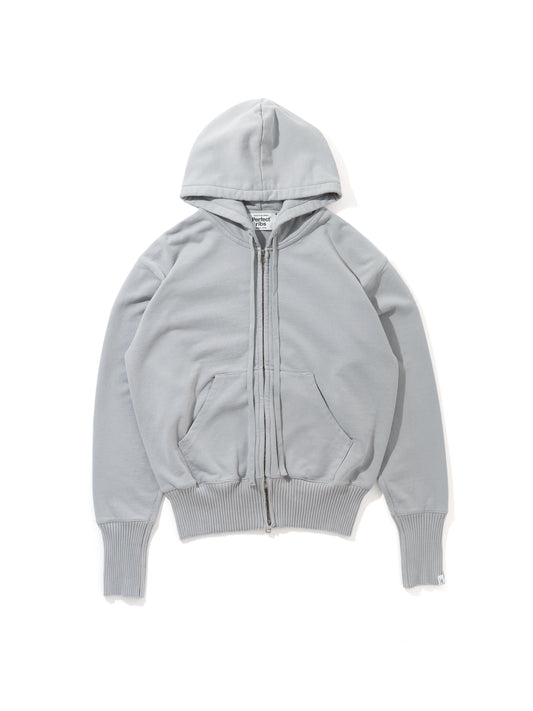 【Perfect ribs® - パーフェクトリブス】Basic Zip Hoodie / Grey(パーカー/グレー)